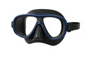 Scuba diving mask underwater exploration equipment transparent background