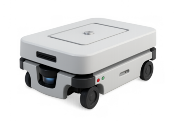 Autonomous mobile robot transporting goods in smart warehouse