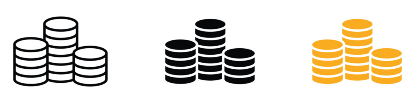 Money coin icon vector. investment, financial success and stability symbol. vector illustration.