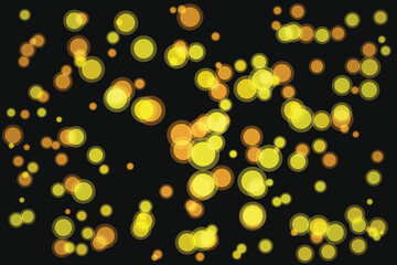 Golden bokeh background with bright festive shimmering lights effect design