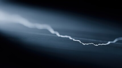 Stock chart with sharp drop and recovery line, resilience theme,