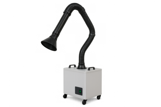 Fume extractor unit protecting workshop working environment