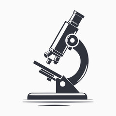 A monochrome microscope stands ready for scientific exploration and discovery in the laboratory setting