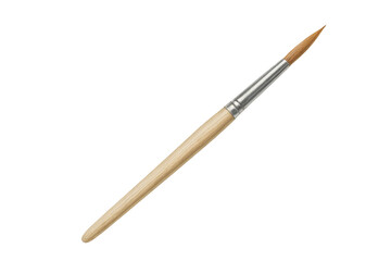 Fototapeta premium Paintbrush creating art with wooden handle and bristles