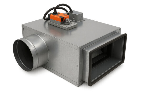 Hvac variable air volume vav box with actuator