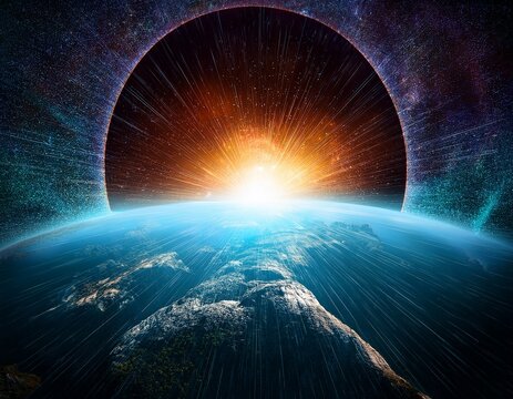 glowing rift in the cosmos an exploration of space and time