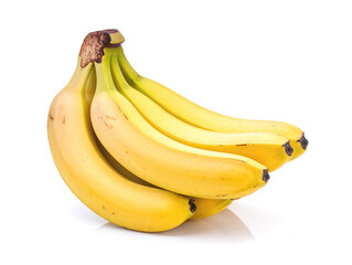 Bunch of bananas isolated on white background