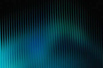 Abstract vertical lines of blue and green light creating a futuristic digital rain or data stream effect