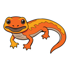 Fototapeta premium Leopard Gecko Color Vector Illustration 