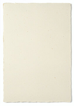 Blank Textured Cream Paper with Deckled Edges