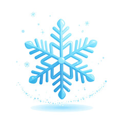 PNG vector of a baby snowflake gently floating with a sparkling trail. Delicate, festive, and perfect for winter, holiday designs, seasonal projects, and magical winter themes