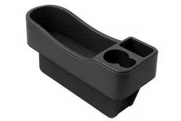 Car seat gap filler organizer with cup holders