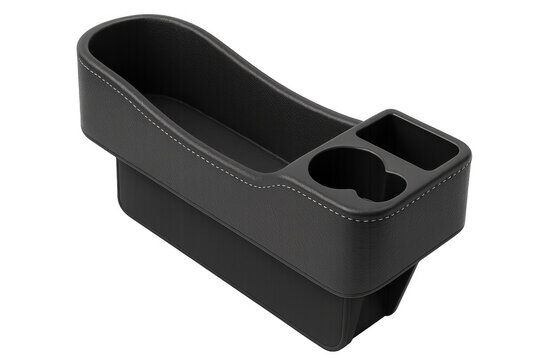 Car seat gap filler organizer with cup holders