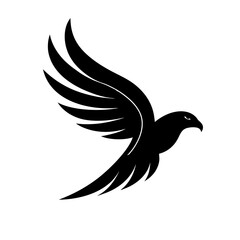 eagle in motion blue gradient wings logo
