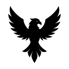 simple eagle silhouette flat design