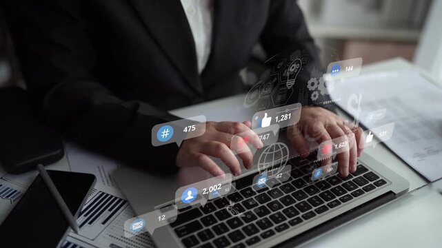 Social media marketing strategy with engagement metrics. Social marketing boosts media visibility. Social media marketing drives traffic. Social media marketing increases engagement. Muxer - Powered by Adobe