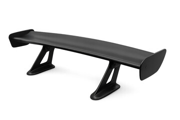 Black car spoiler for tuning and racing aerodynamics