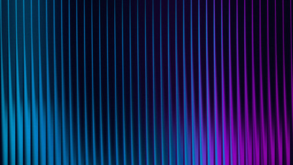 Abstract vertical lines of light in deep blue and vibrant purple hues creating a futuristic digital backdrop