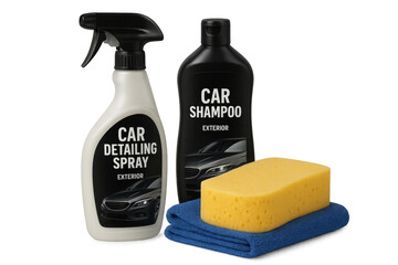 Car detailing products for exterior cleaning and care