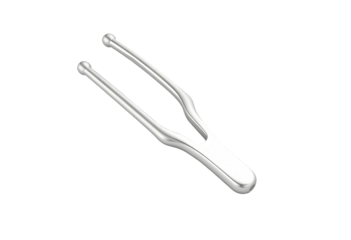 Silver tweezers tool isolated on transparent background