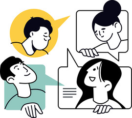 set of funny cartoon businessman