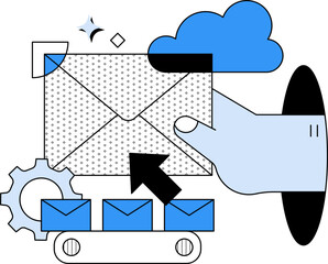 cloud computing concept illustration