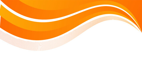 Vector orange line background curve element with white space for text and message design, overlapping layers, vector
