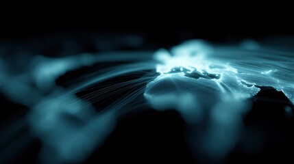 Global network of trade routes visualized as glowing lines,