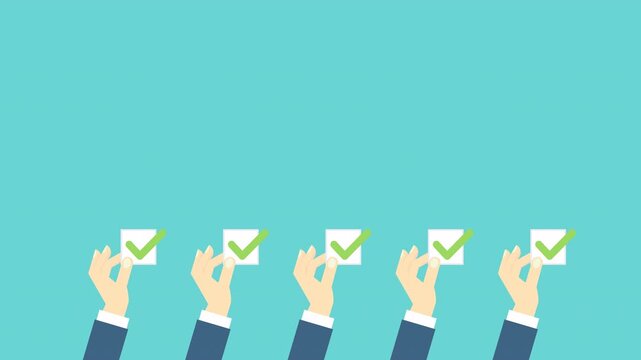 Task completion. Perfect for productivity, to-do lists, goals, workflow, and success presentations or apps.