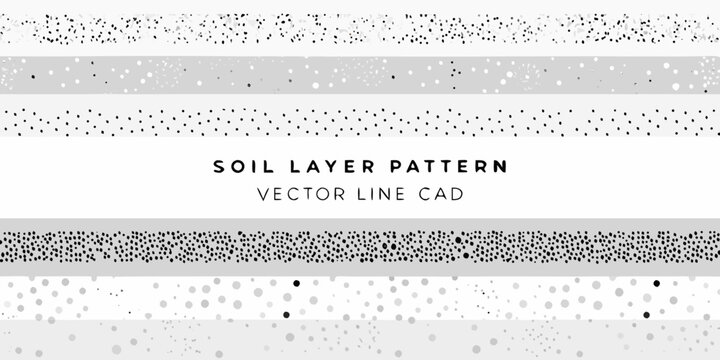 Abstract soil layer patterns in black and white vector graphics for design projects