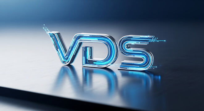 Virtual Dedicated Server VDS concept with cloud computing technology, secure data hosting, virtualization infrastructure and digital business network management
