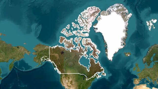 Canada Country Animation 1080 footages