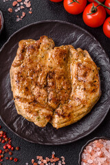 Food, grilled pork steak, roast meat for lunch. Grilled pork steak