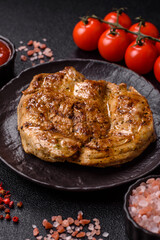 Food, grilled pork steak, roast meat for lunch. Grilled pork steak