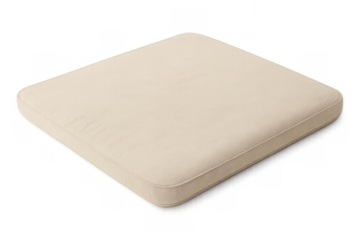 Beige square furniture cushion seat pad