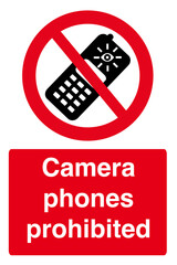 Camera phones prohibited