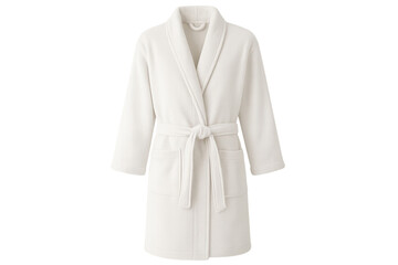 White soft bathrobe dressing gown for relaxation
