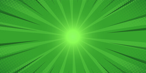 Anime Comic Background. Pop Art Style Background. Pop Up Retro Comic Background. Vector halftone illustration. Vintage background for comic superhero text, speech bubble, message. © Moh