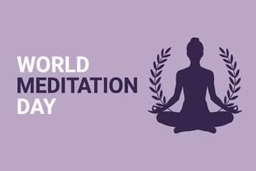 Celebrating World Meditation Day with mindful practice and inner peace promotion for global well being and stress reduction