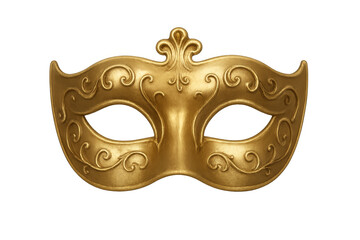 Gold venetian carnival masquerade mask creating mystery