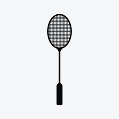 badminton racket and shuttlecock
