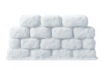Snow wall forming bricks for a winter fort