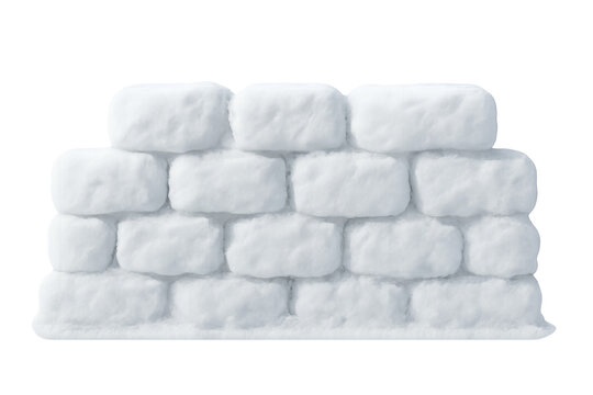 Snow wall forming bricks for a winter fort