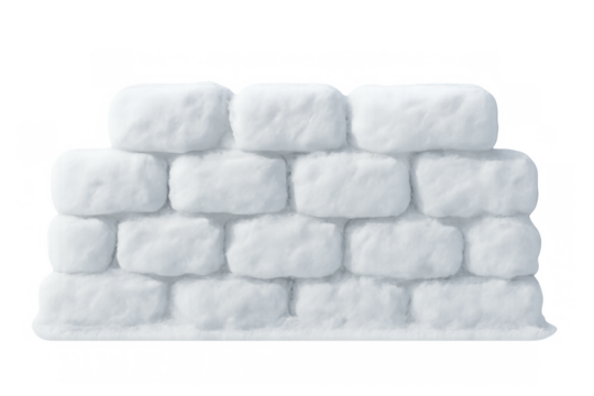 Snow wall forming bricks for a winter fort