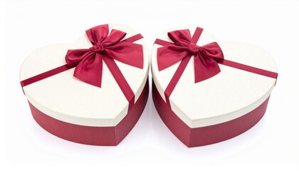 Heart Shaped Gift Box with Red Ribbon Symbolizing Love and Editorial Styling for Romantic Celebrations