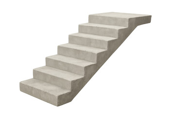 Fototapeta premium Concrete stairs ascending upwards representing progress and career path