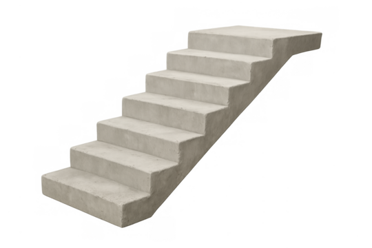 Concrete stairs ascending upwards representing progress and career path