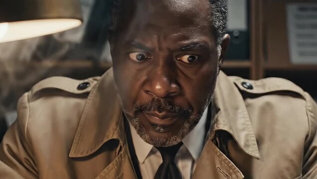 The face of the detective who solved the mysterious crime