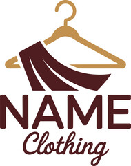 Clothing Hanger with Fabric Fashion Logo
