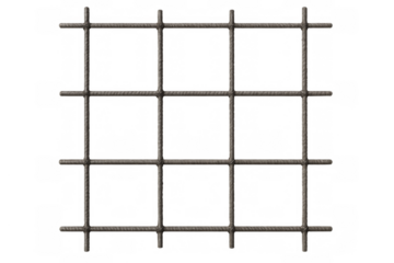 Rope net grid restricting freedom with transparent background
